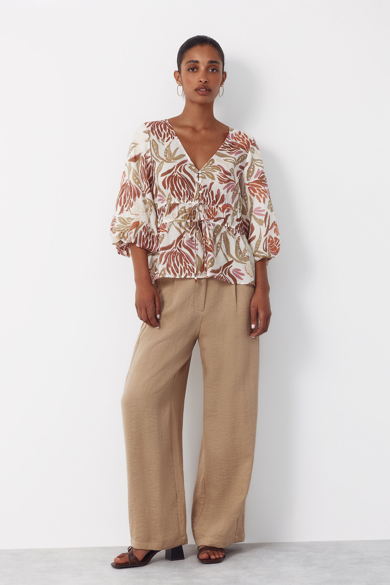 Cortefiel Printed blouse Multicolour