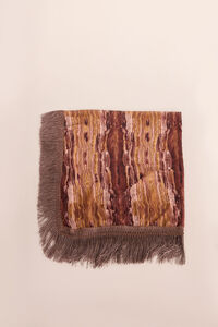 Slowlove Lenço de seda estampagem flores