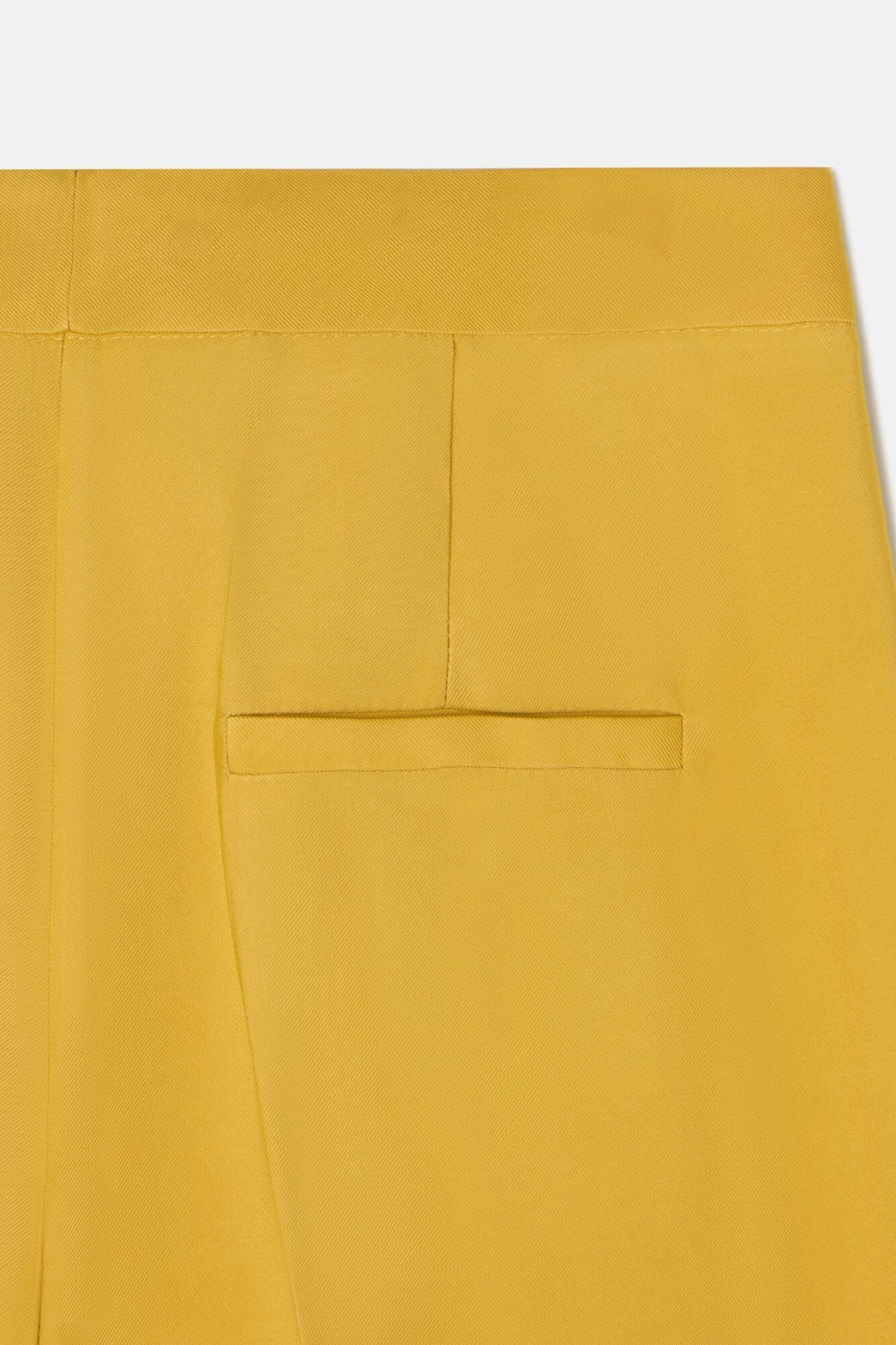 Silbon Cal&ccedil;as plissadas Amarelo