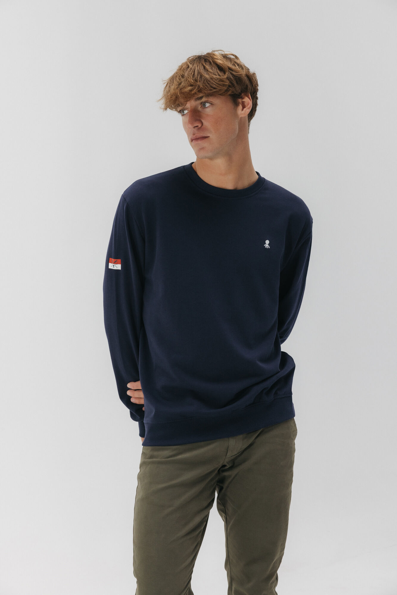 elPulpo Sudadera bordado Heritage Azul marino