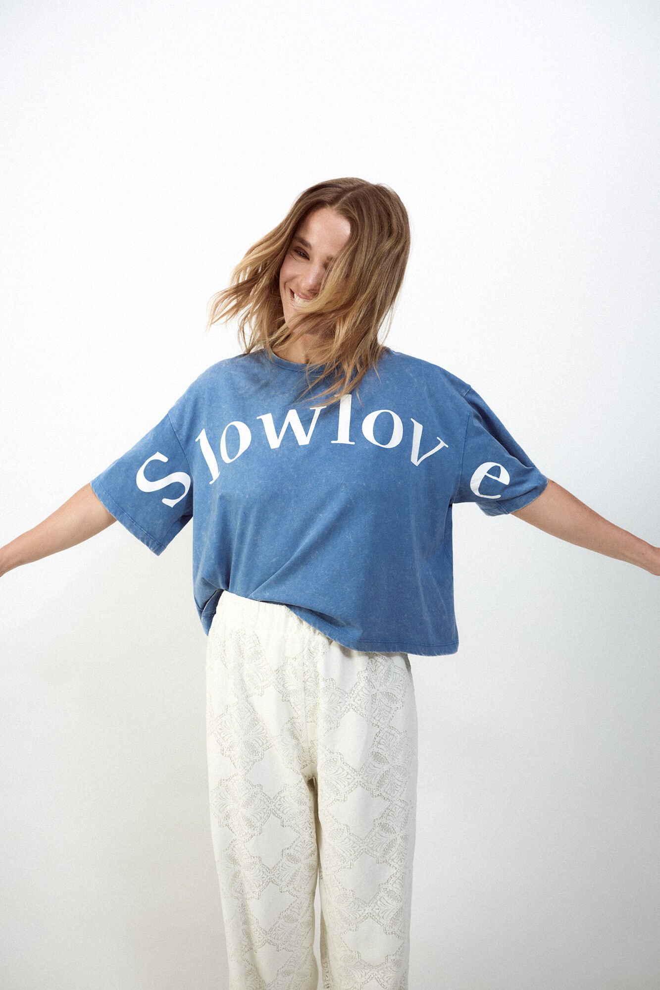 Slowlove Camiseta crop Slowlove
