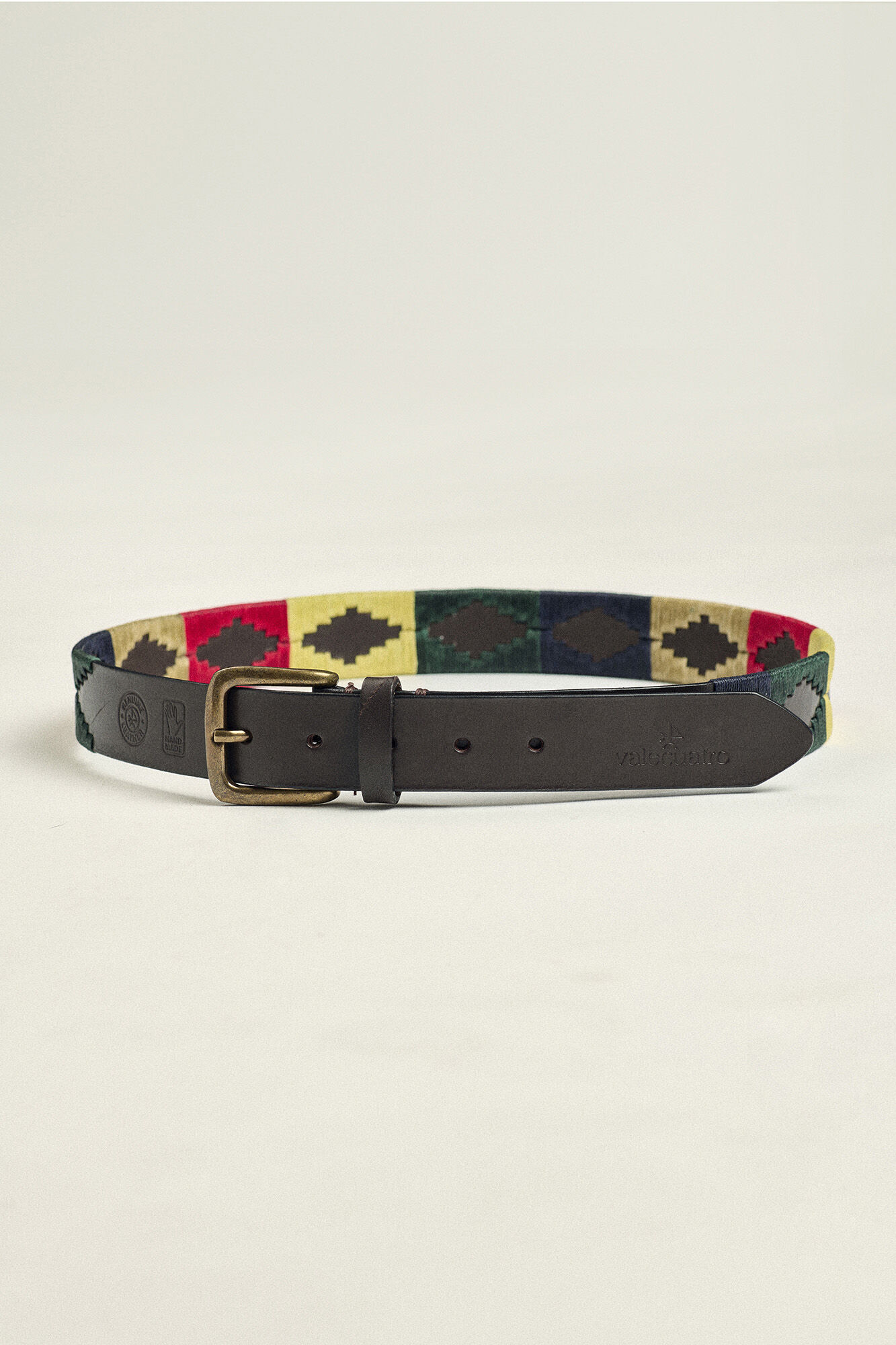 Valecuatro Cinto de pele Valecuatro modelo Soy&oacute;n Amarelo