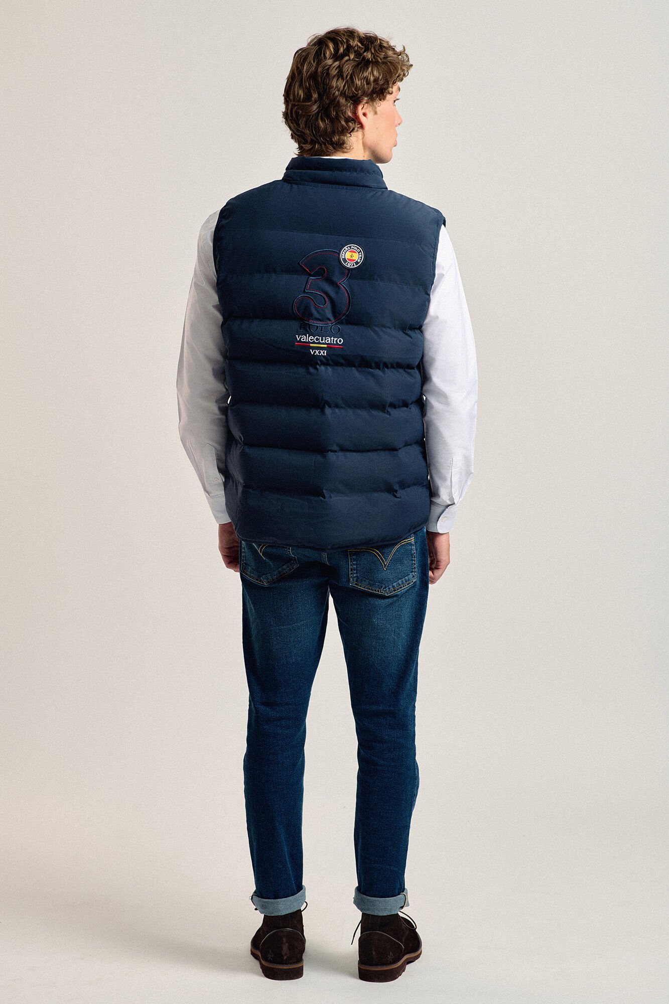 Valecuatro Chaleco acolchado azul marino modelo Escudo Espa&ntilde;a Azul marino