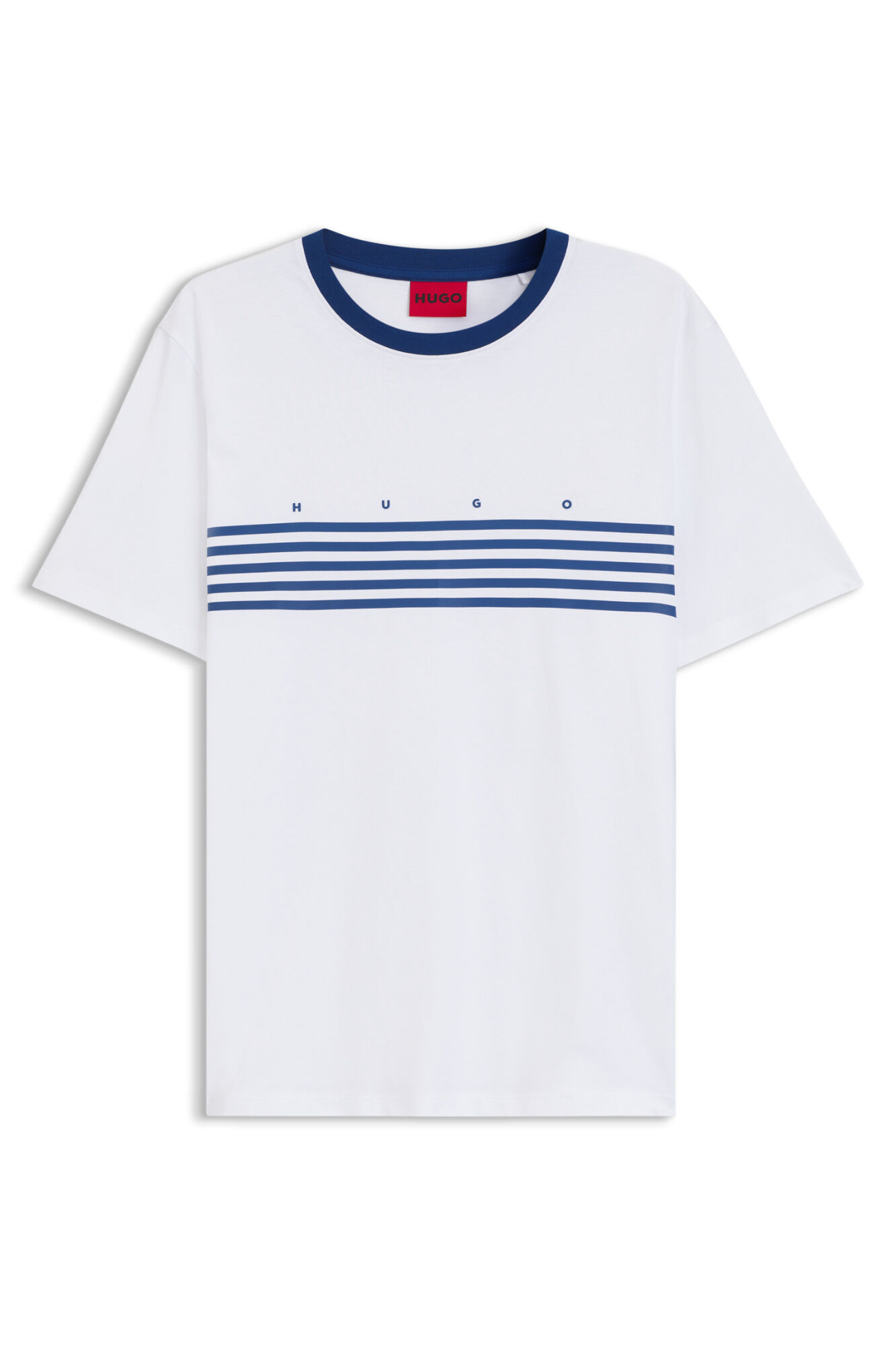 HUGO T-shirt riscas Branco