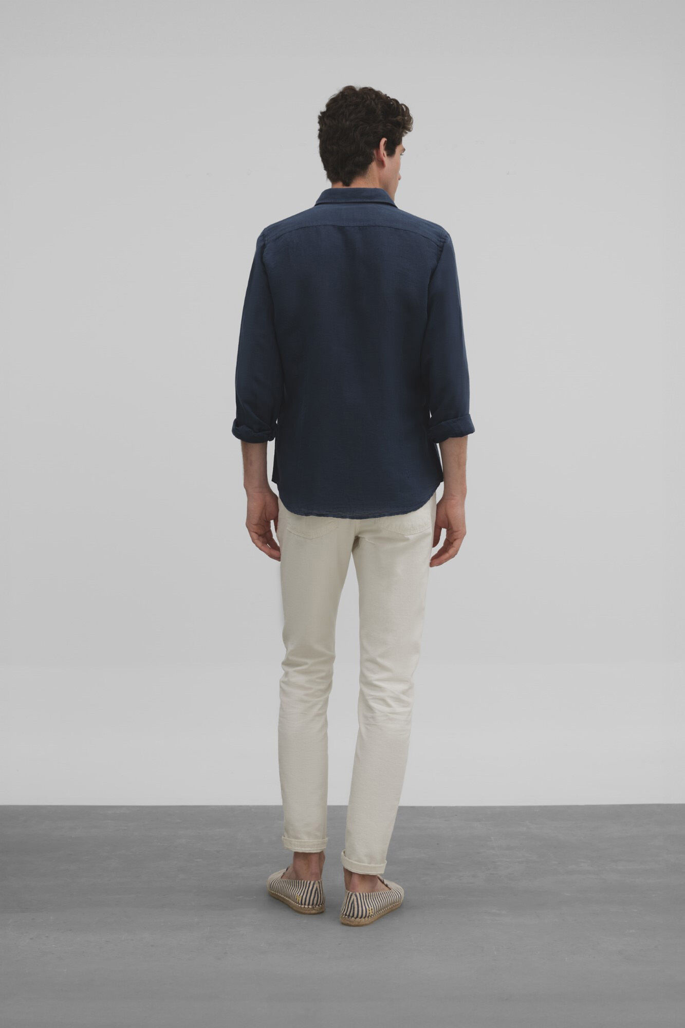 Silbon Lightweight sport shirt  Navy