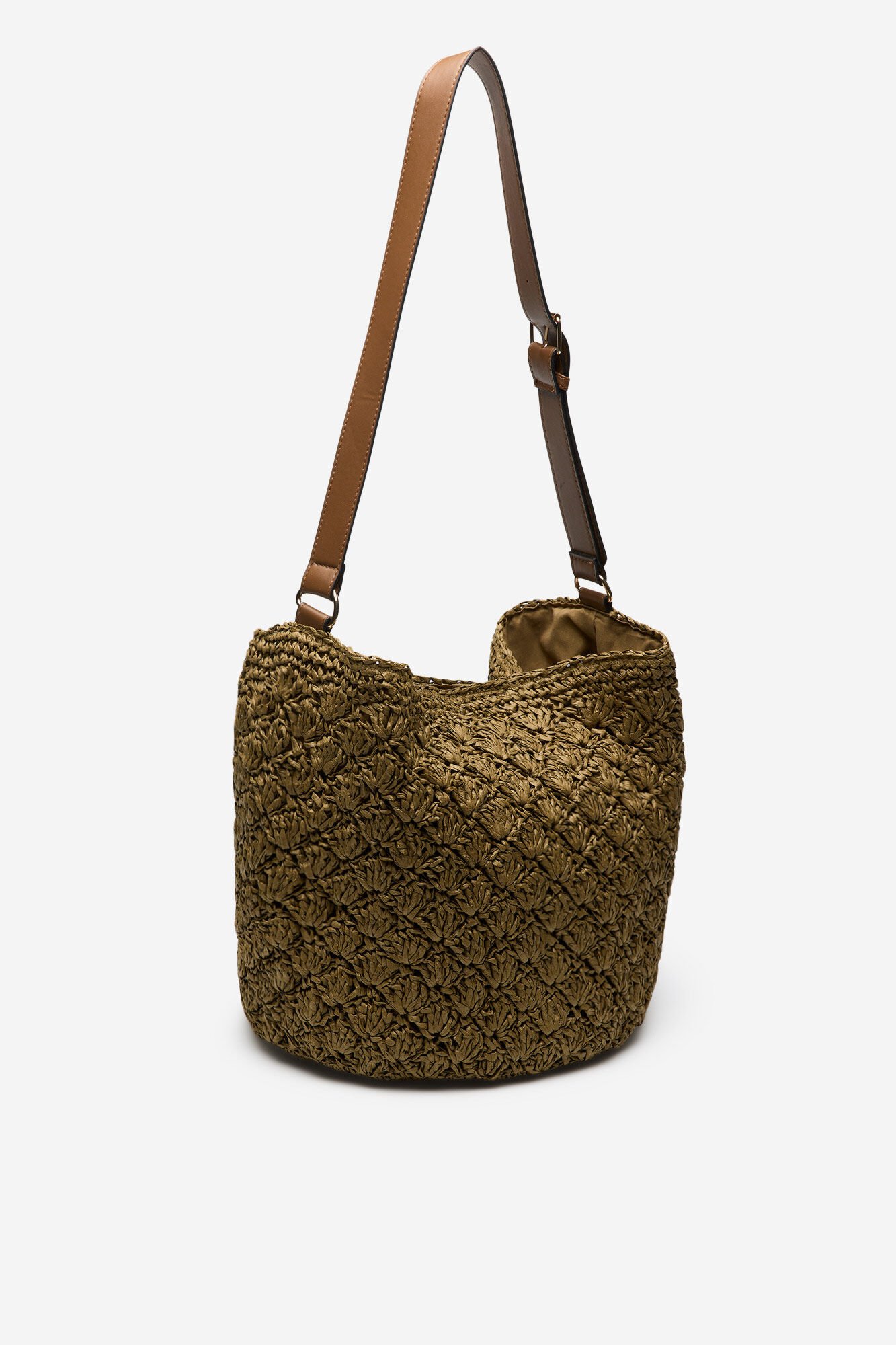 Cortefiel Bolsa de r&aacute;fia tran&ccedil;ada