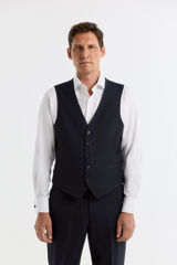 Cortefiel Navy plain faux gilet Navy