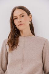 Cortefiel Chimney neckline top Beige