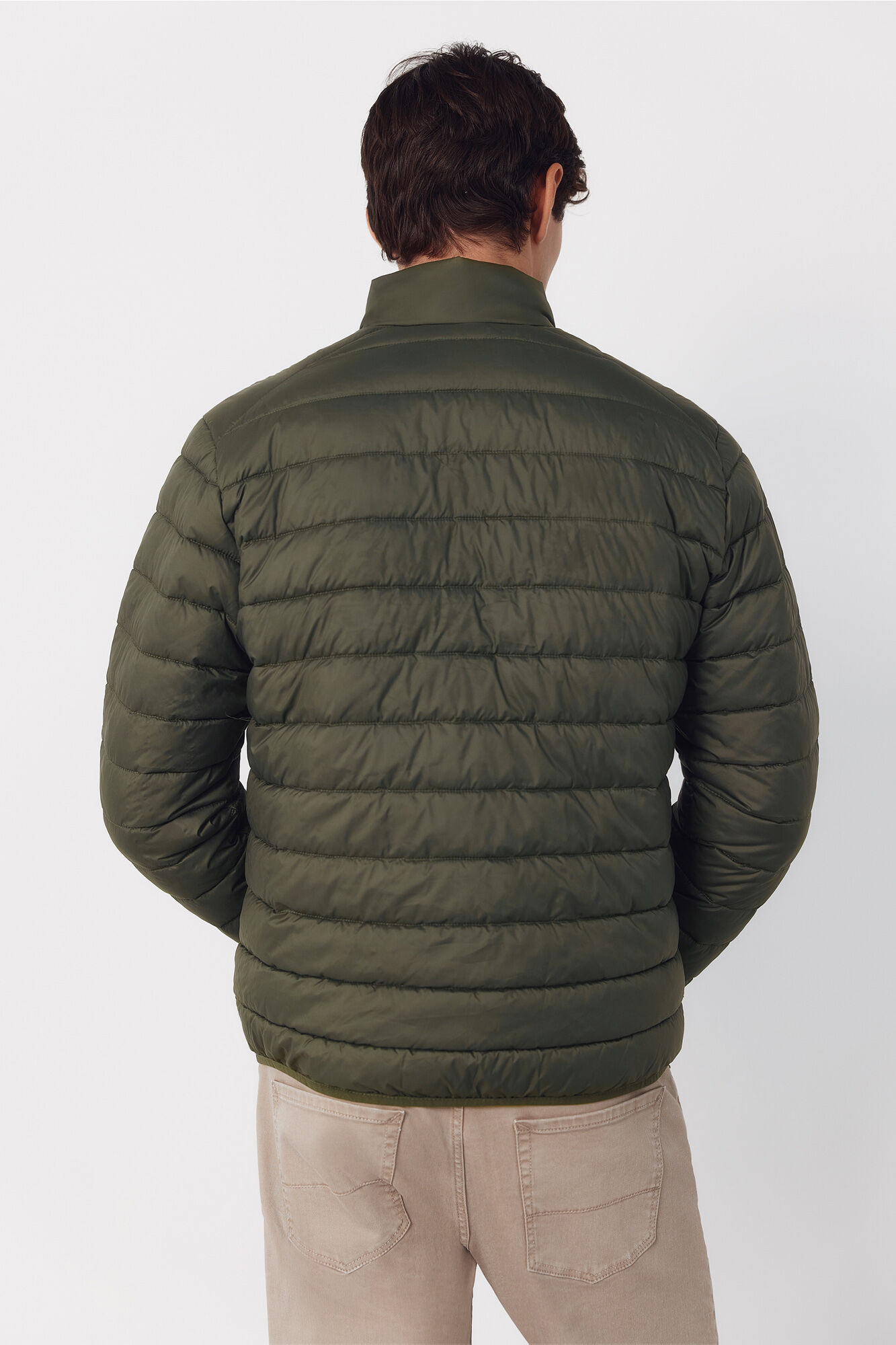 Cortefiel Ultra-light quilted jacket Kaki
