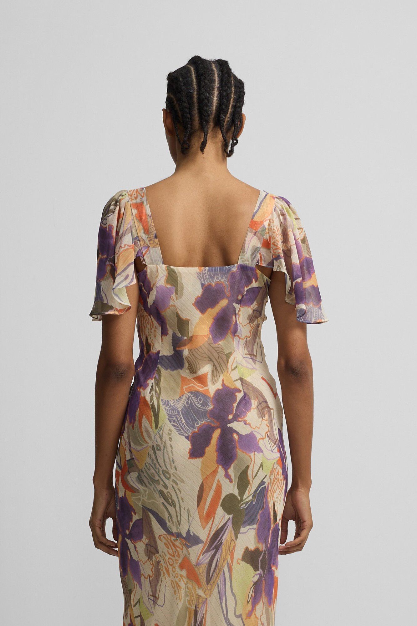 Silbon Floral print long dress Multicolour