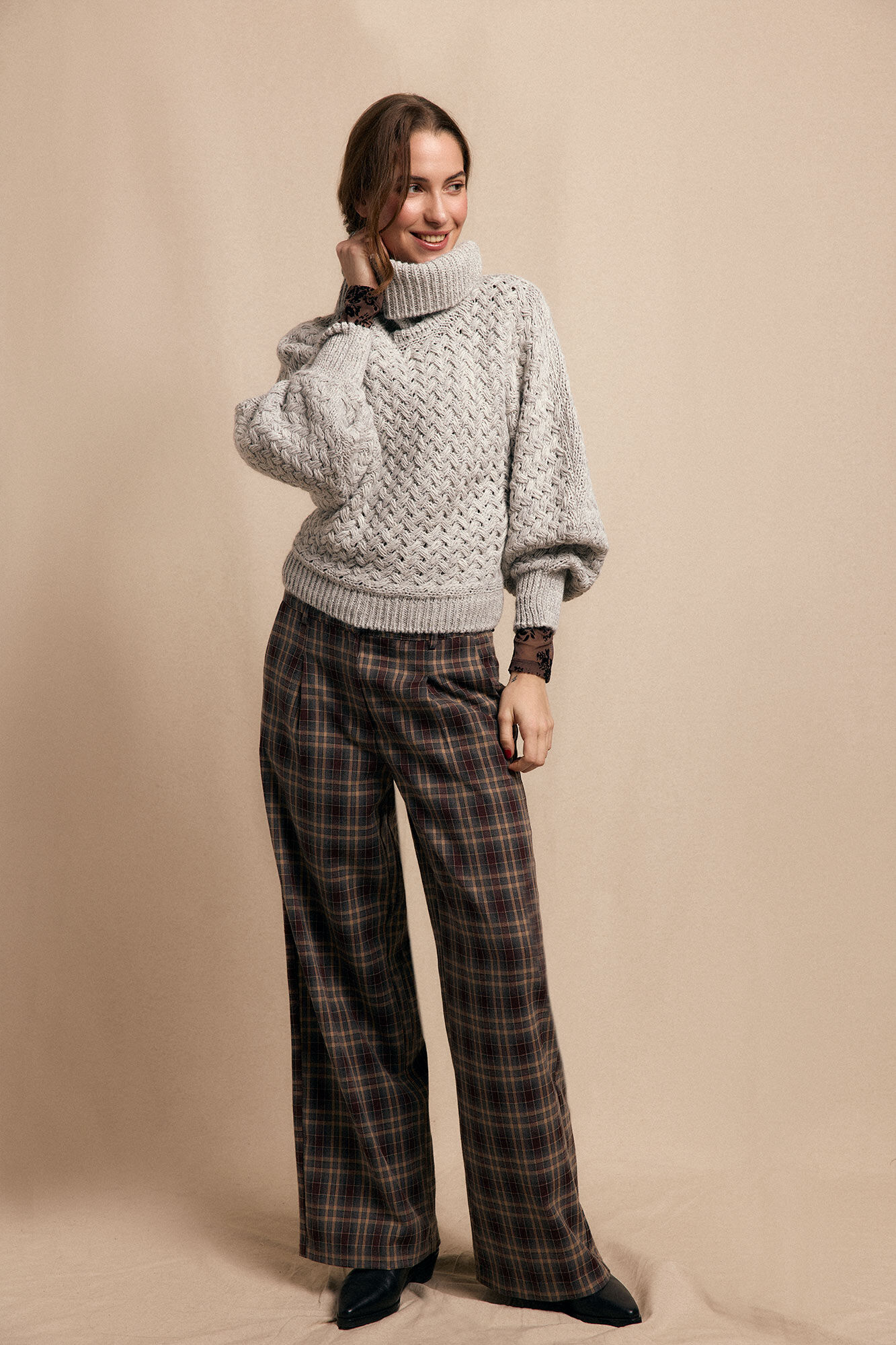 Slowlove Jersey punto cesta Gris