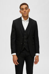 Selected Blazer Slim Fit com lã Preto