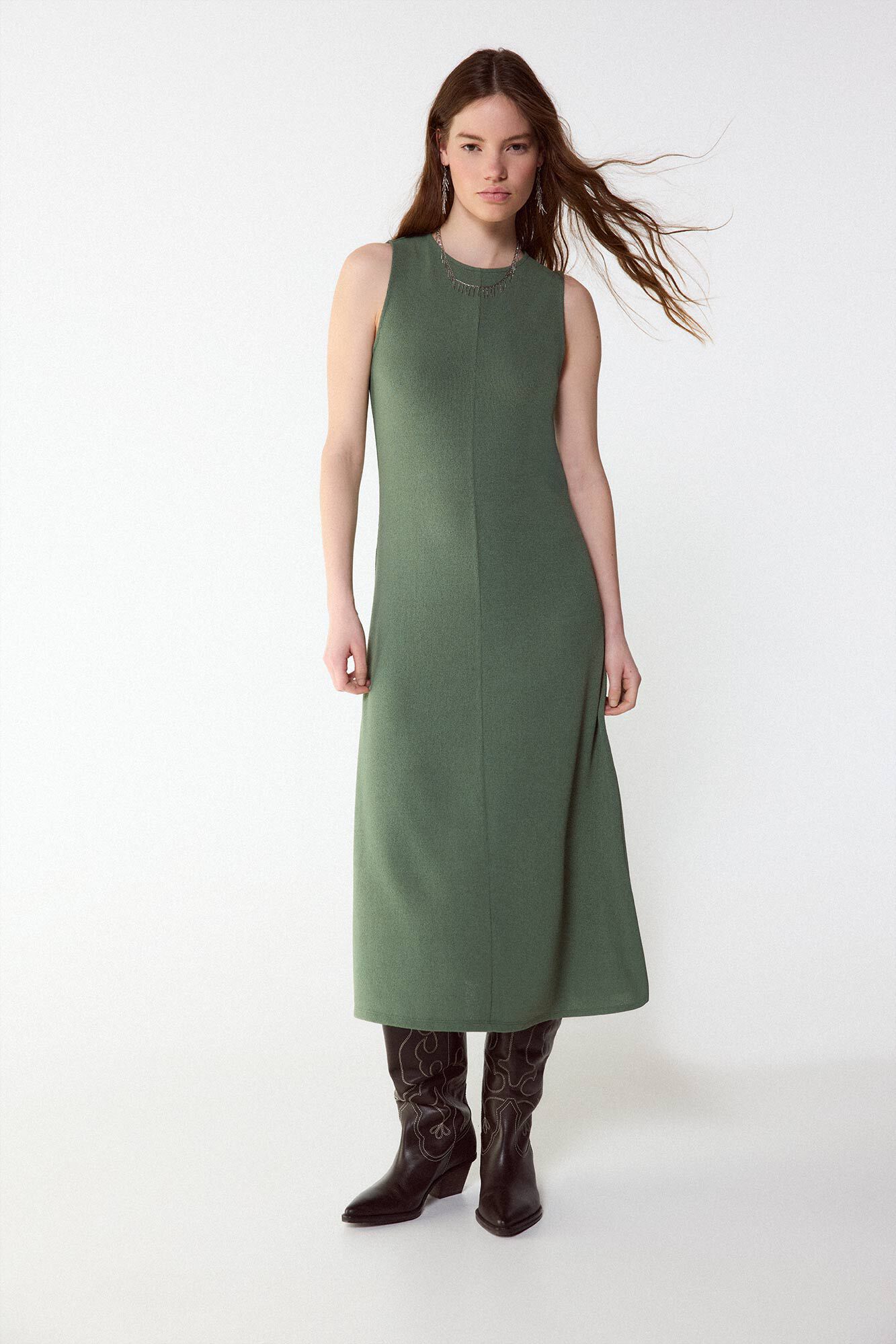 Slowlove Vestido b&aacute;sico estructura