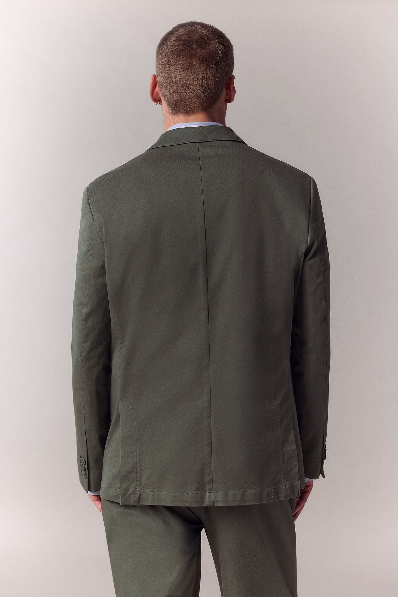 OOTO Blazer coordenado em algod&atilde;o Verde