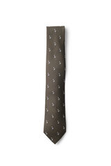 Selected Men's soft touch tie Brown