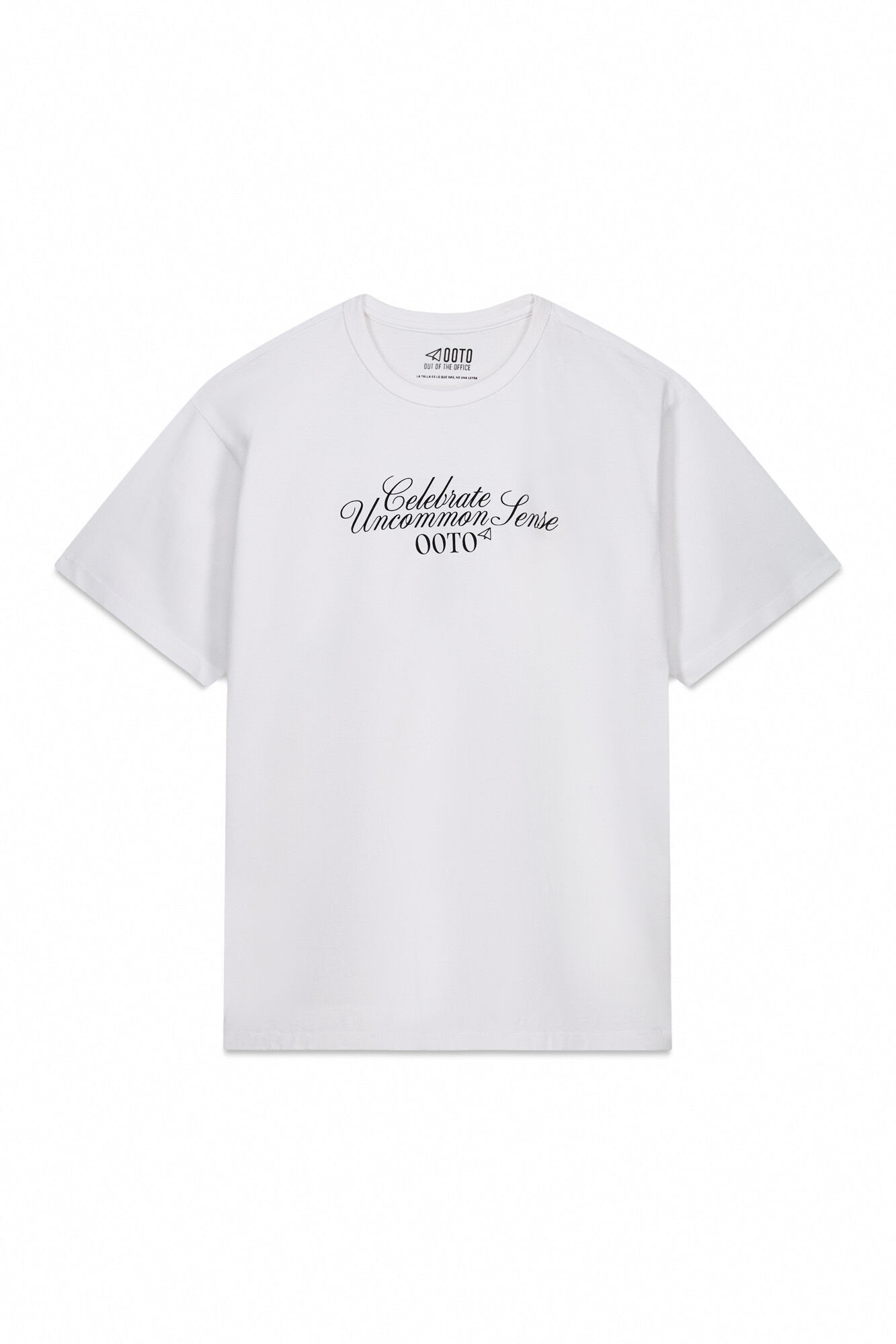 OOTO Camiseta gr&aacute;fica lavada Blanco