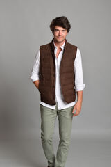 Cloking Gilet Suede Brown