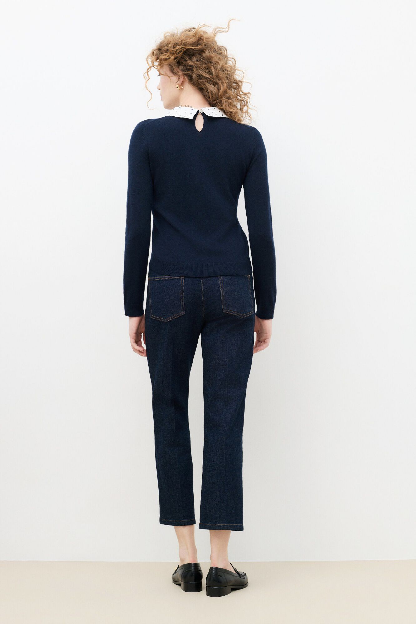 Caroll Camisola justa Mpamela Azul