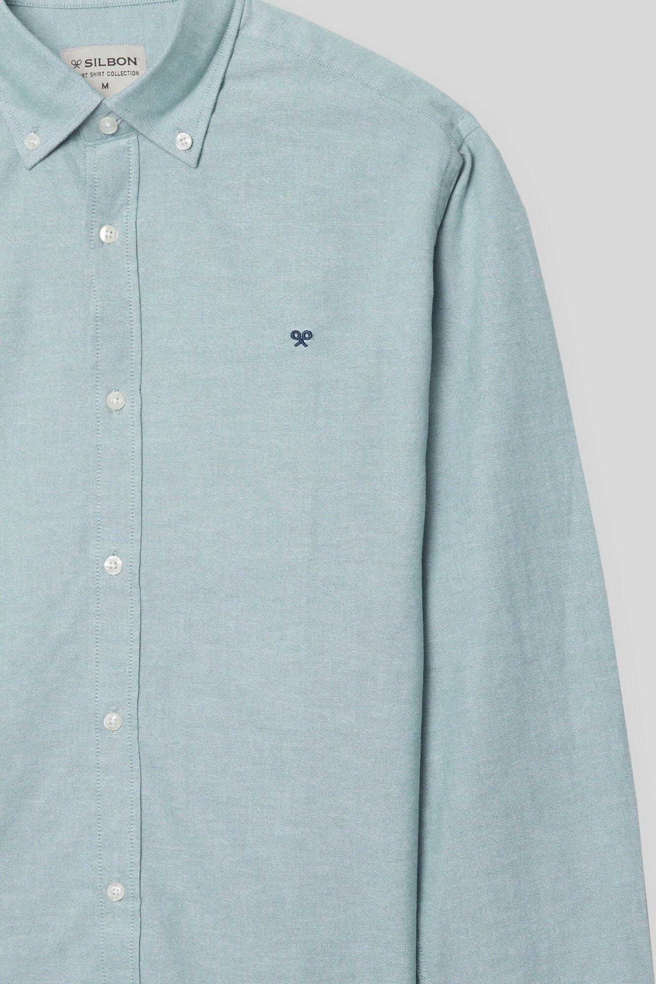 Silbon Camisa sport oxford verde medio Verde