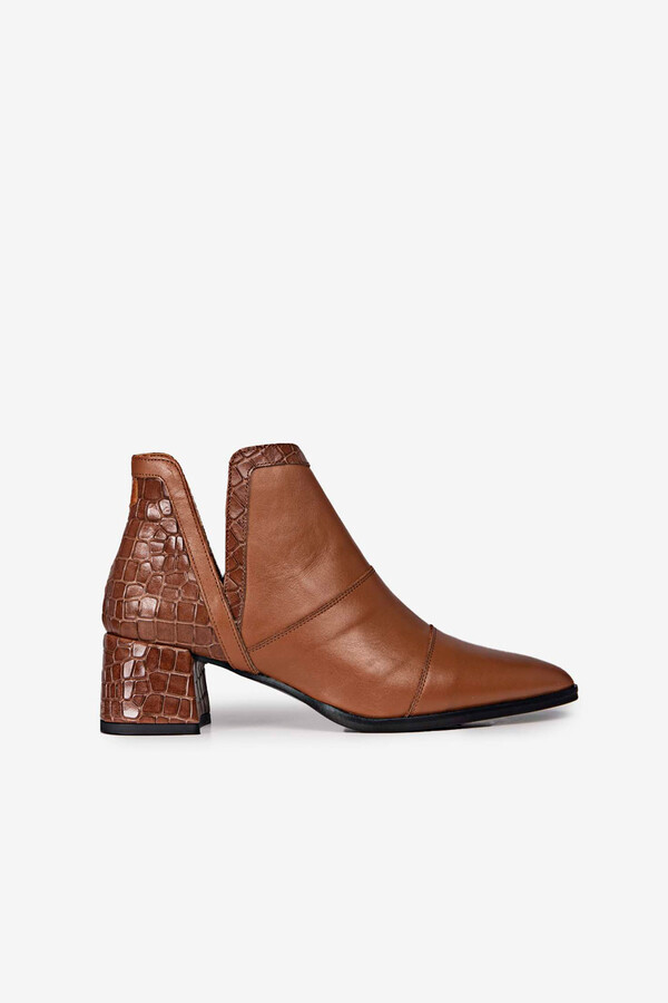 Cortefiel Ankle boots Aura coco Brown