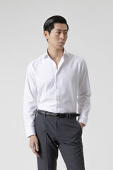 PuroEGO Camisa de vestir em sarja Branco