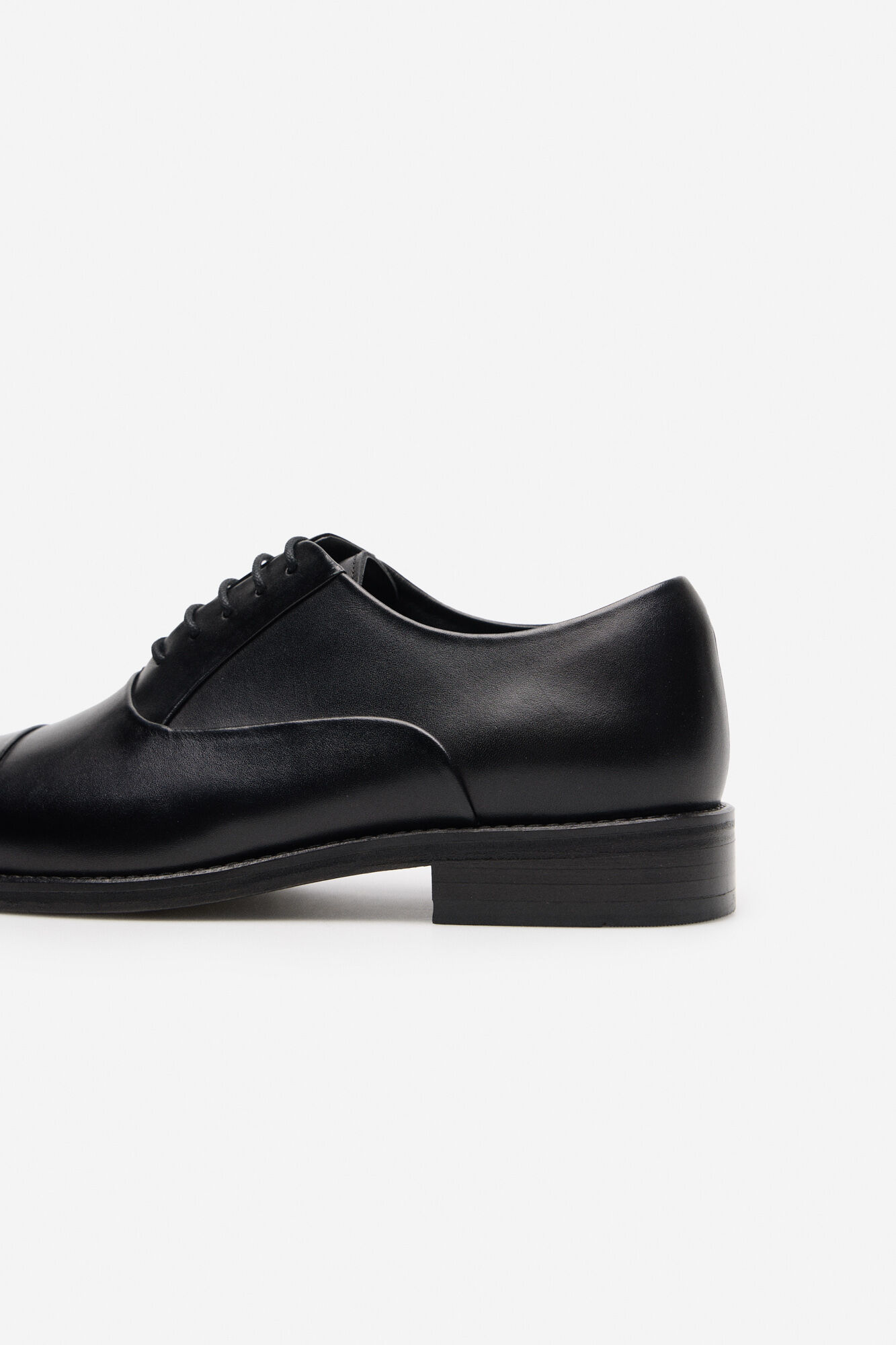 Cortefiel Lace-up dress shoe Black
