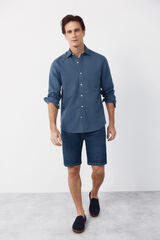 Cortefiel Bermuda denim regular Azul