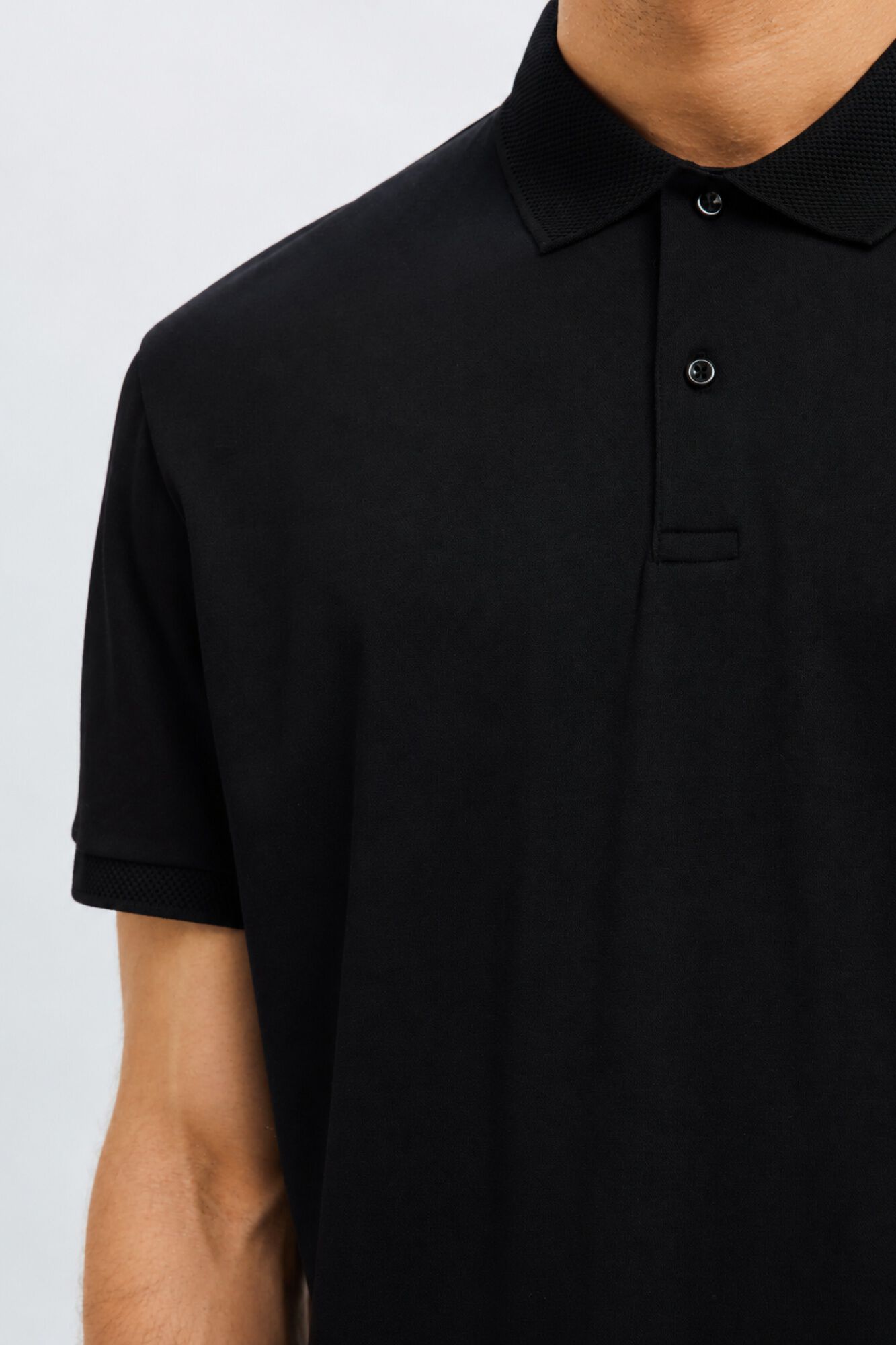 Selected Polo b&aacute;sico em piqu&eacute;