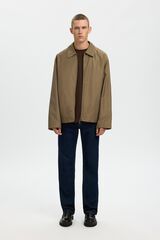 Selected Lightweight zip fastening jacket Nude