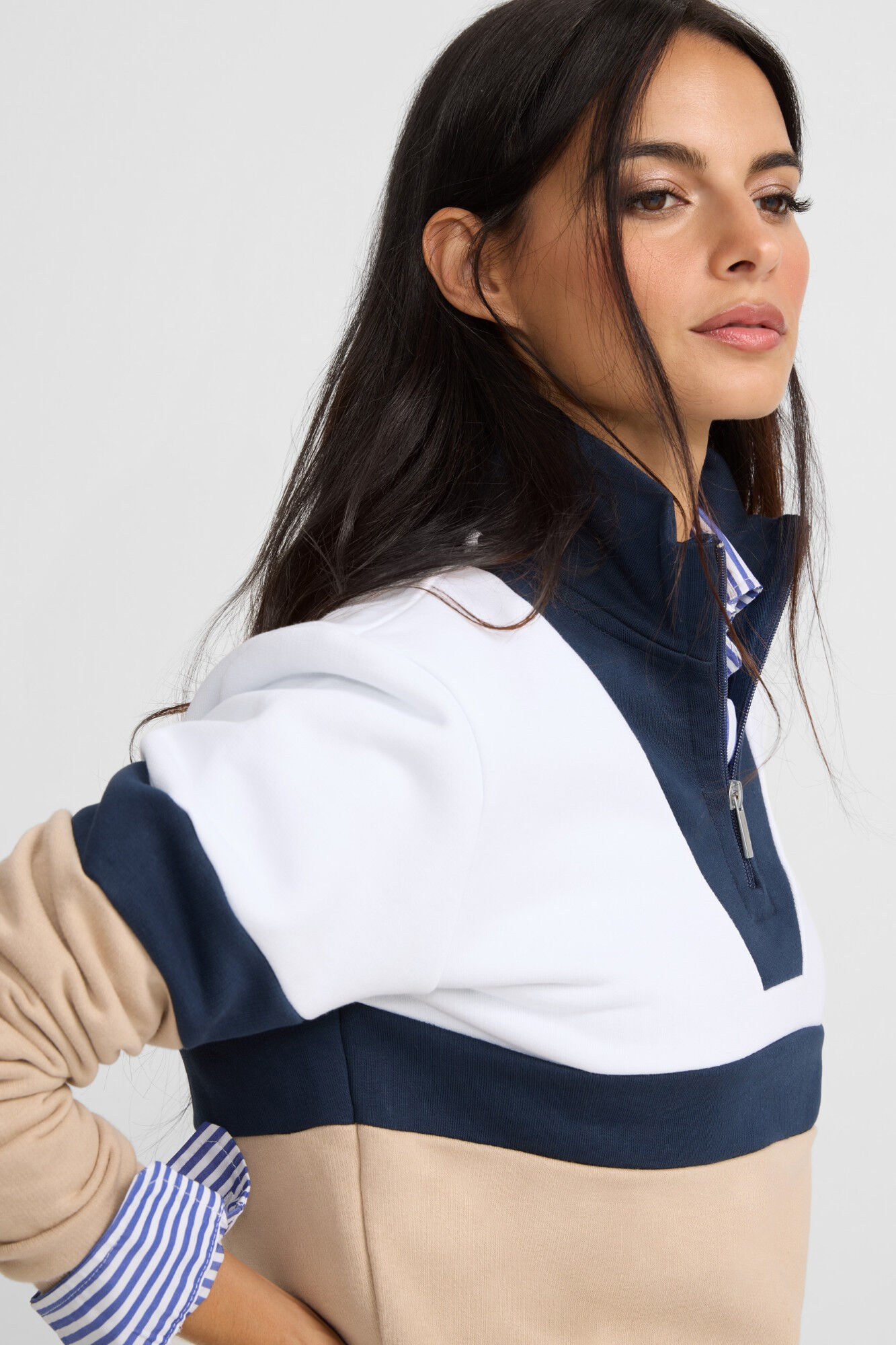 Silbon Sudadera tricolor Multicolor