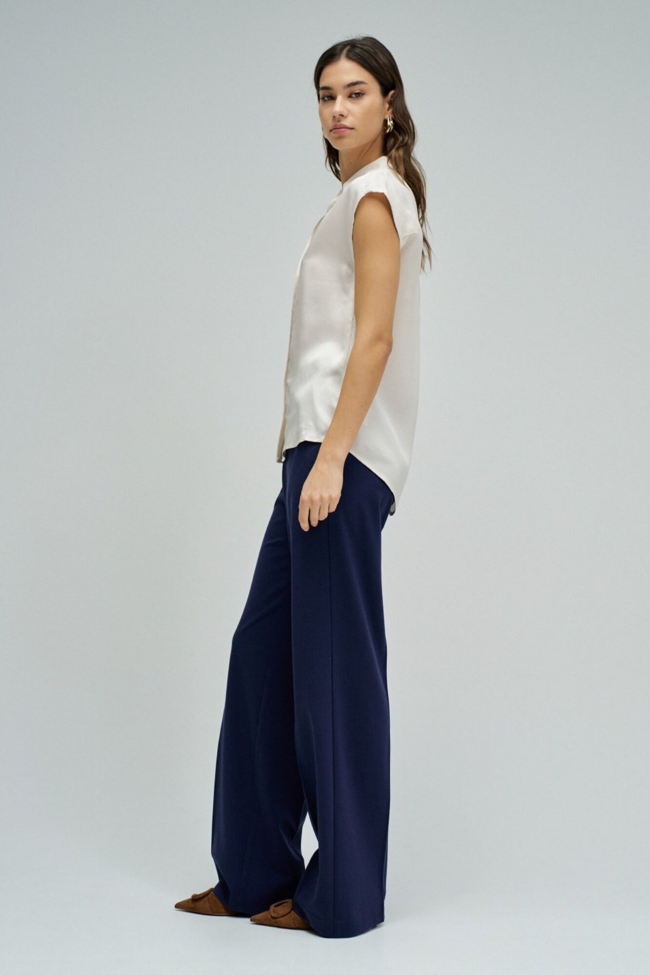 Salsa Jeans Light denim shirt Ivory