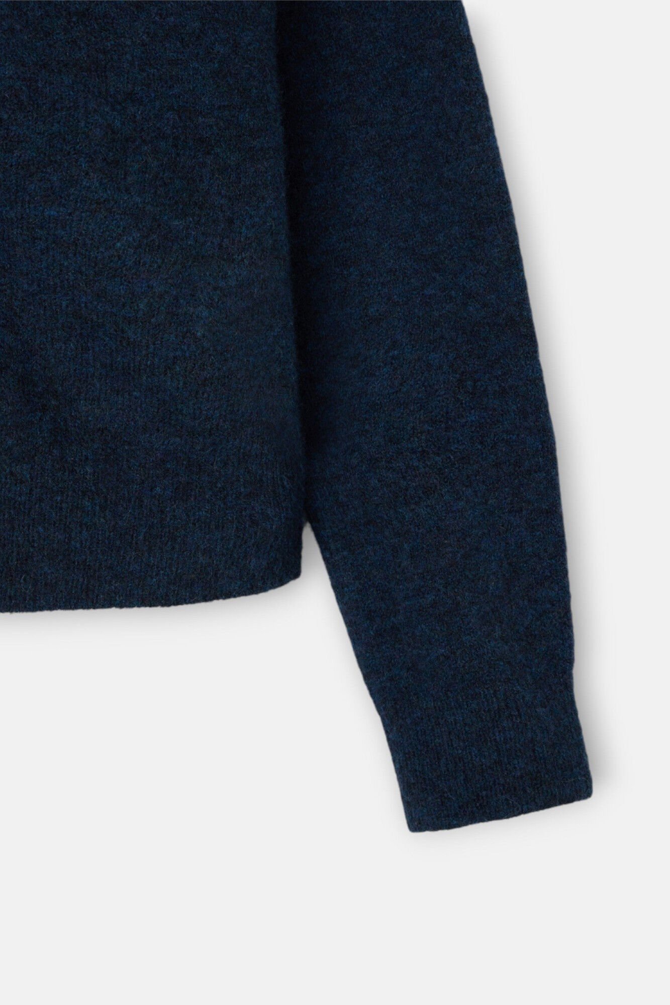 Silbon Casaco de malha com gola gola contrastante Azul