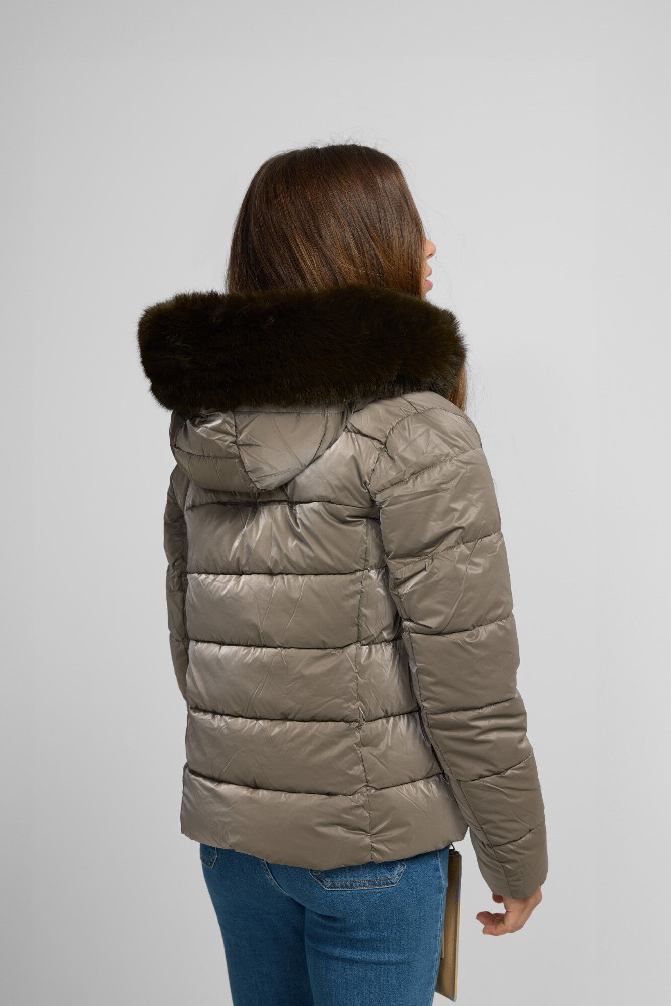 Silbon Parka corta acolchada Kaki