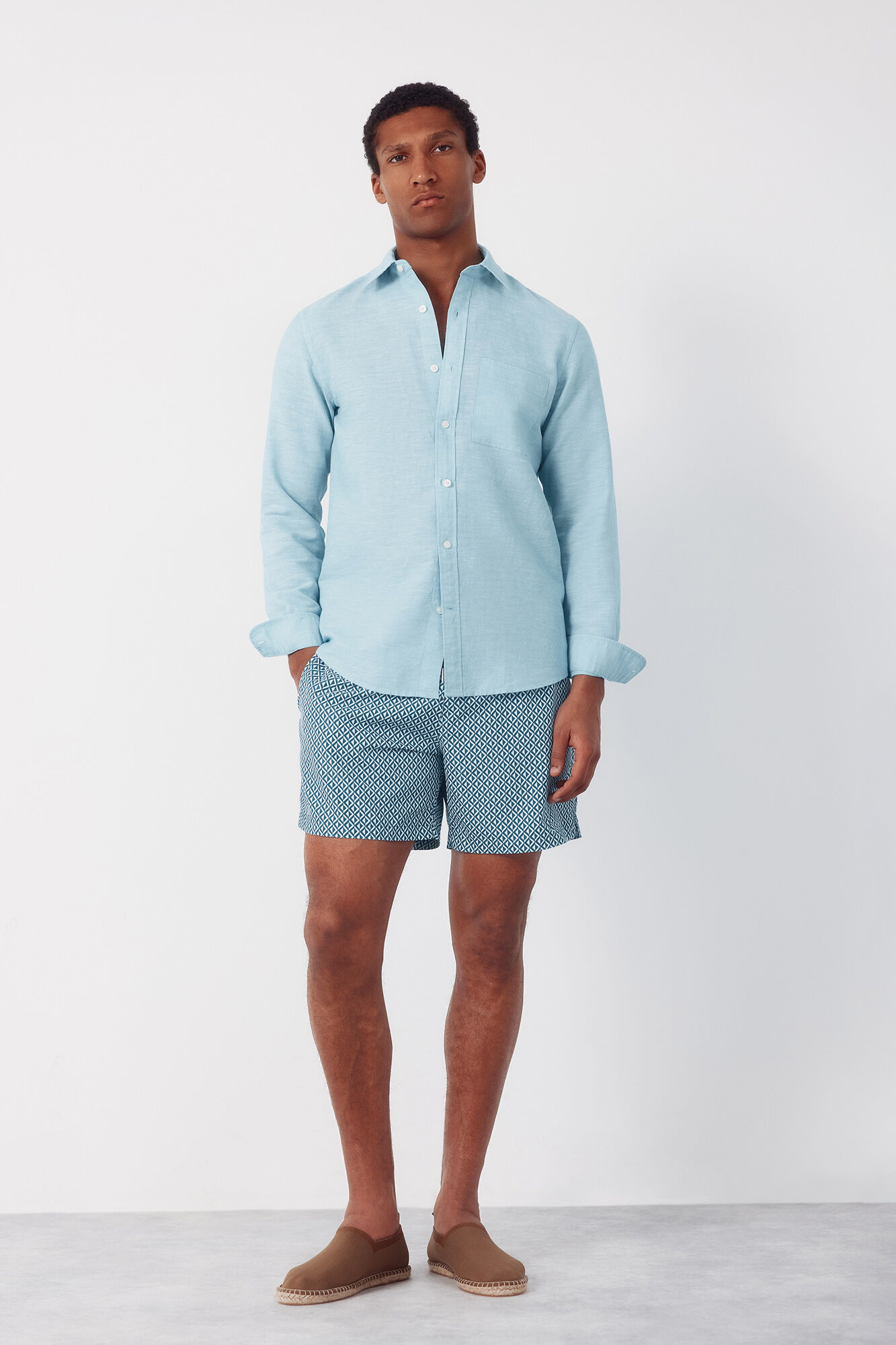 Cortefiel Diamond print swimwear