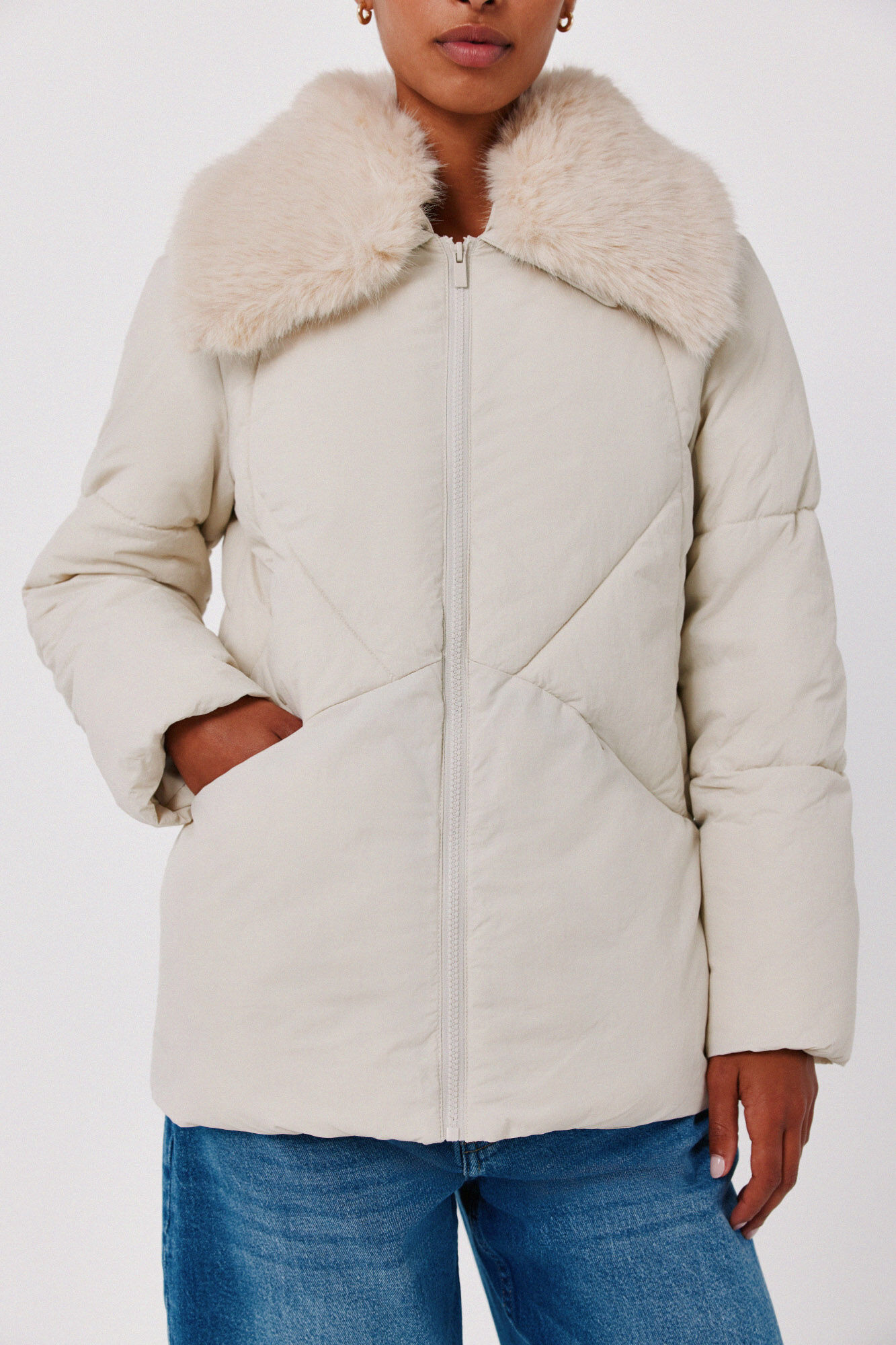 Cortefiel Anorak corto acolchado