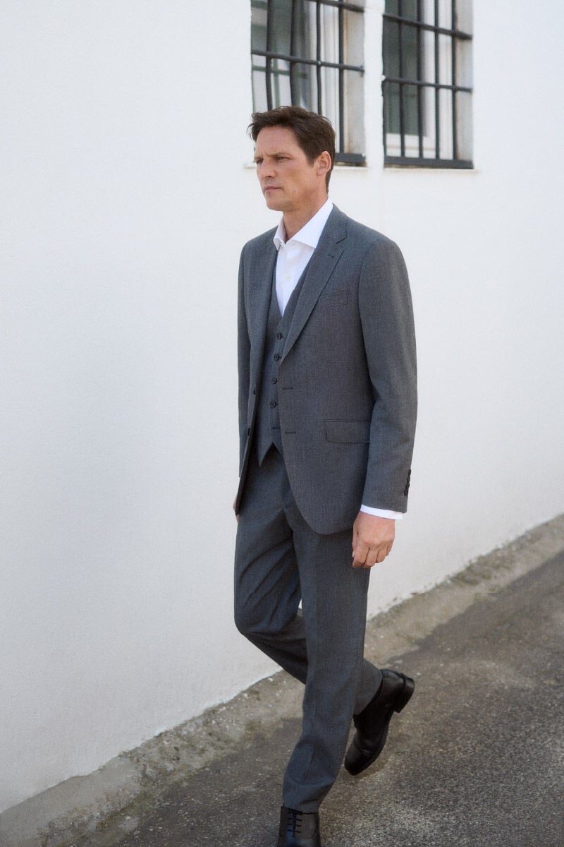 Cortefiel Grey serge jacket
