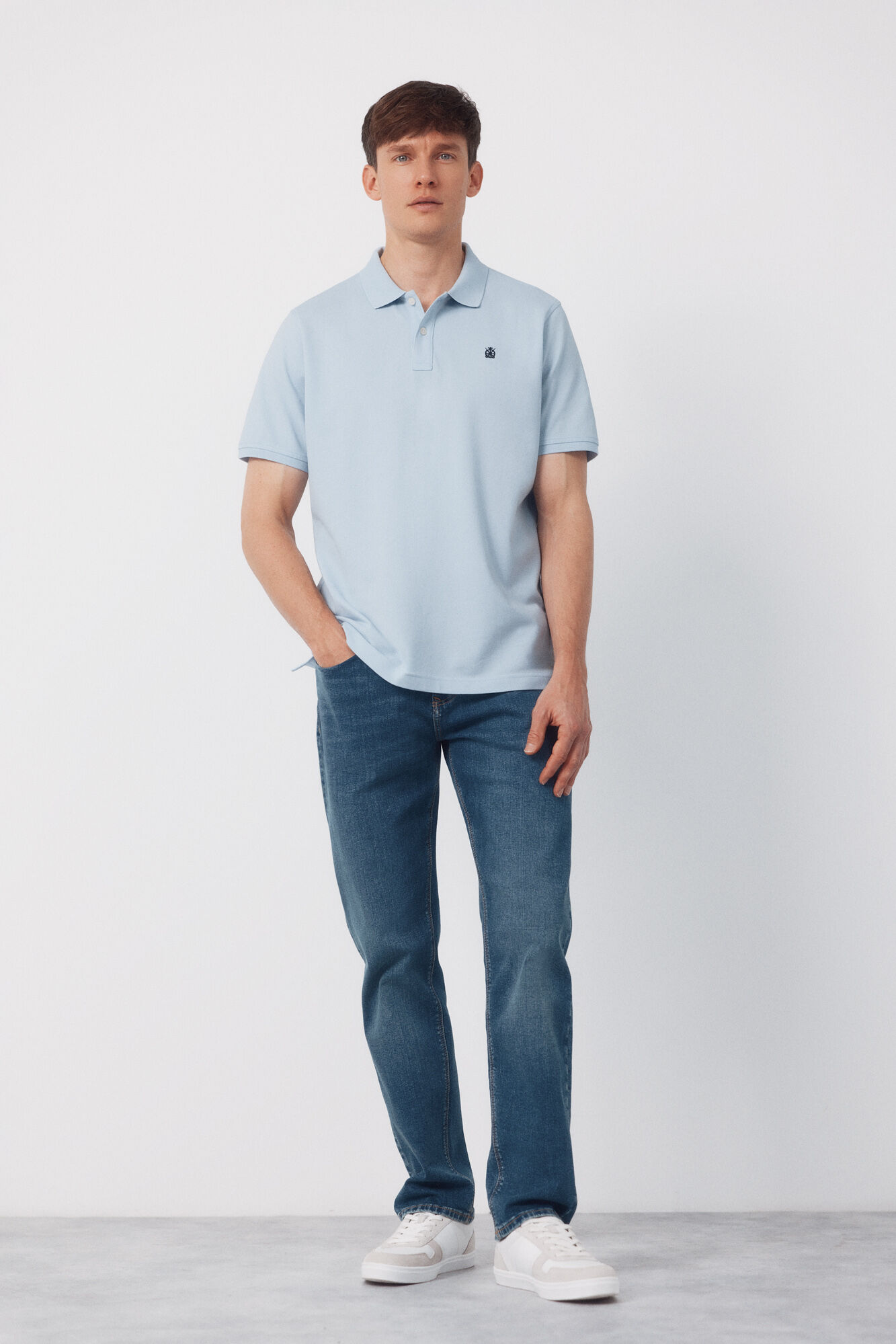 Cortefiel Piqu&eacute; basic polo shirt