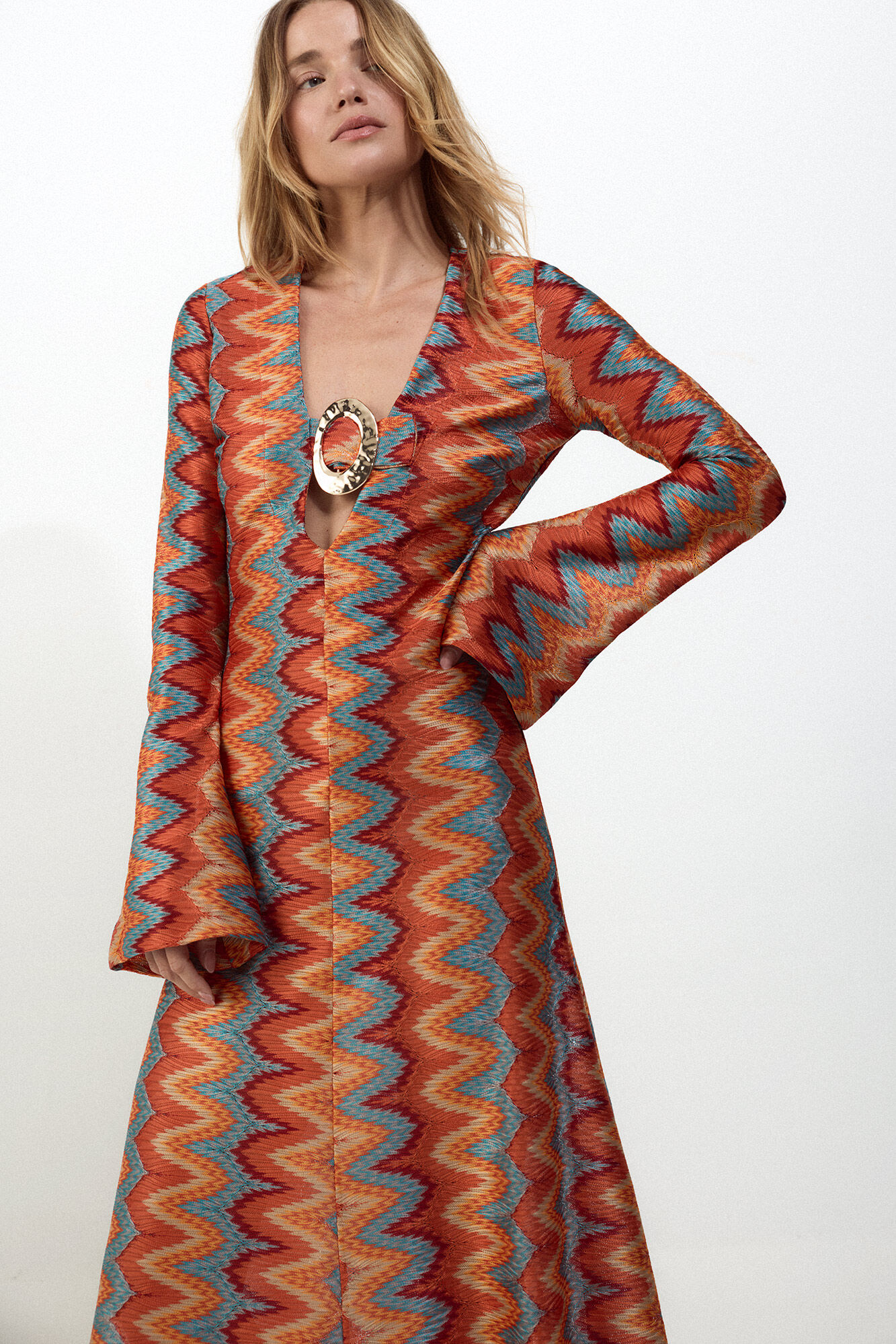 Slowlove Vestido estructura multicolor Multicolour