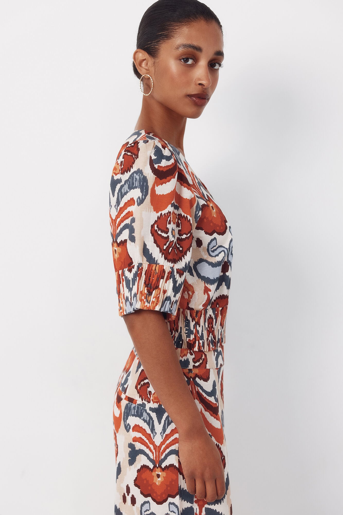 Cortefiel Blusa estampada Multicolorido