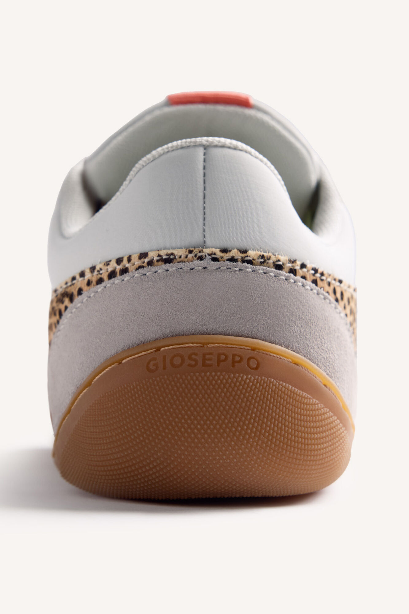 Gioseppo Chinelos de quarto em pele com estampado animal Cinzento