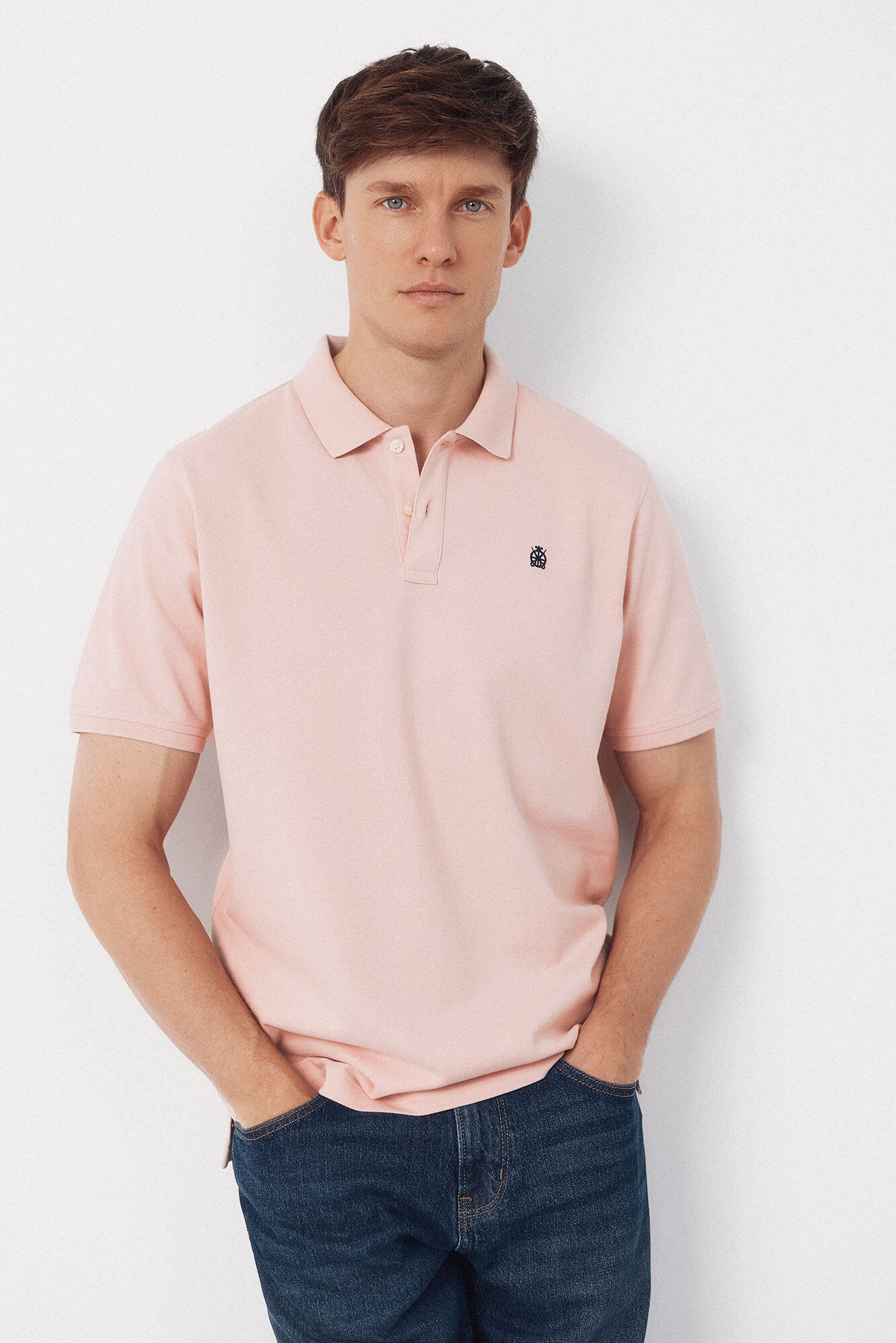 Cortefiel Piqu&eacute; basic polo shirt