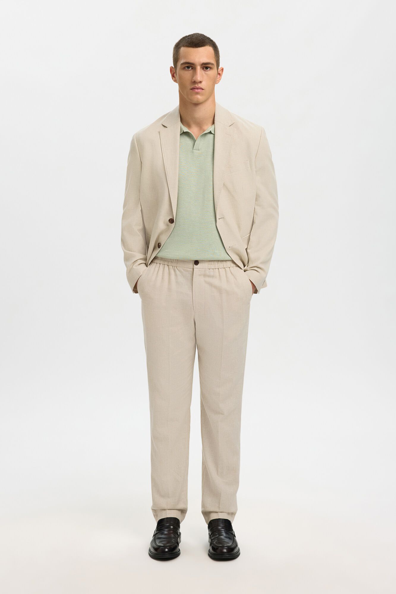 Selected Pantal&oacute;n lino vestir