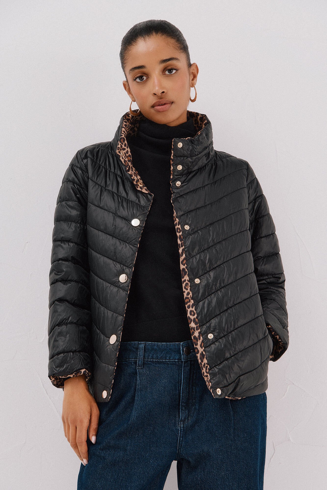 Cortefiel Cazadora reversible thermolite&reg; Negro