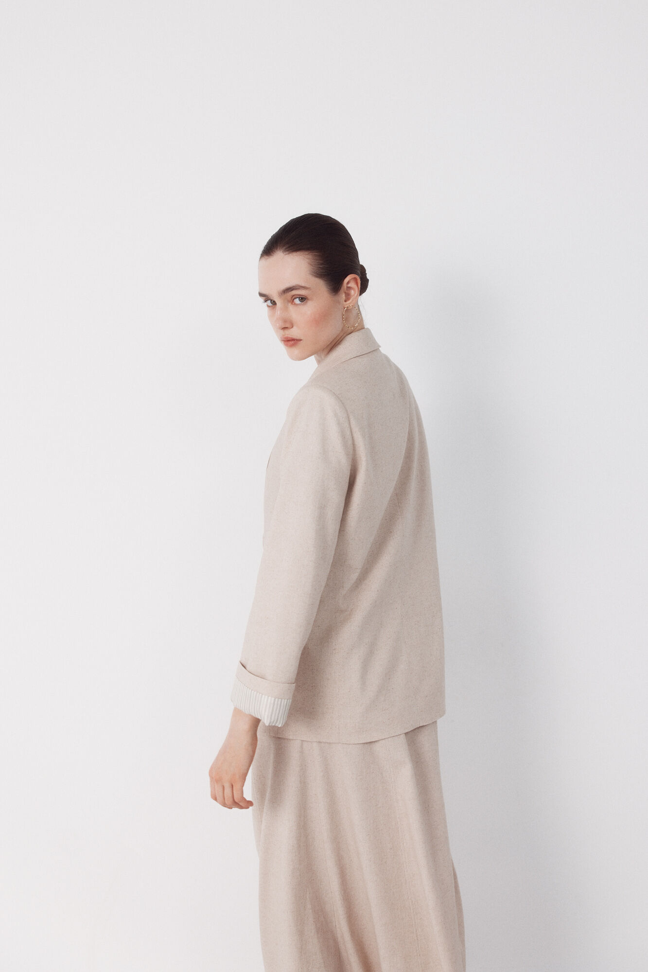 Cortefiel Blazer fabric with linen