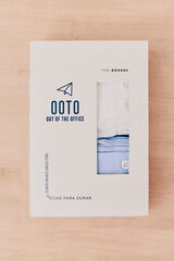 OOTO Pack 2 boxer em tecido Azul