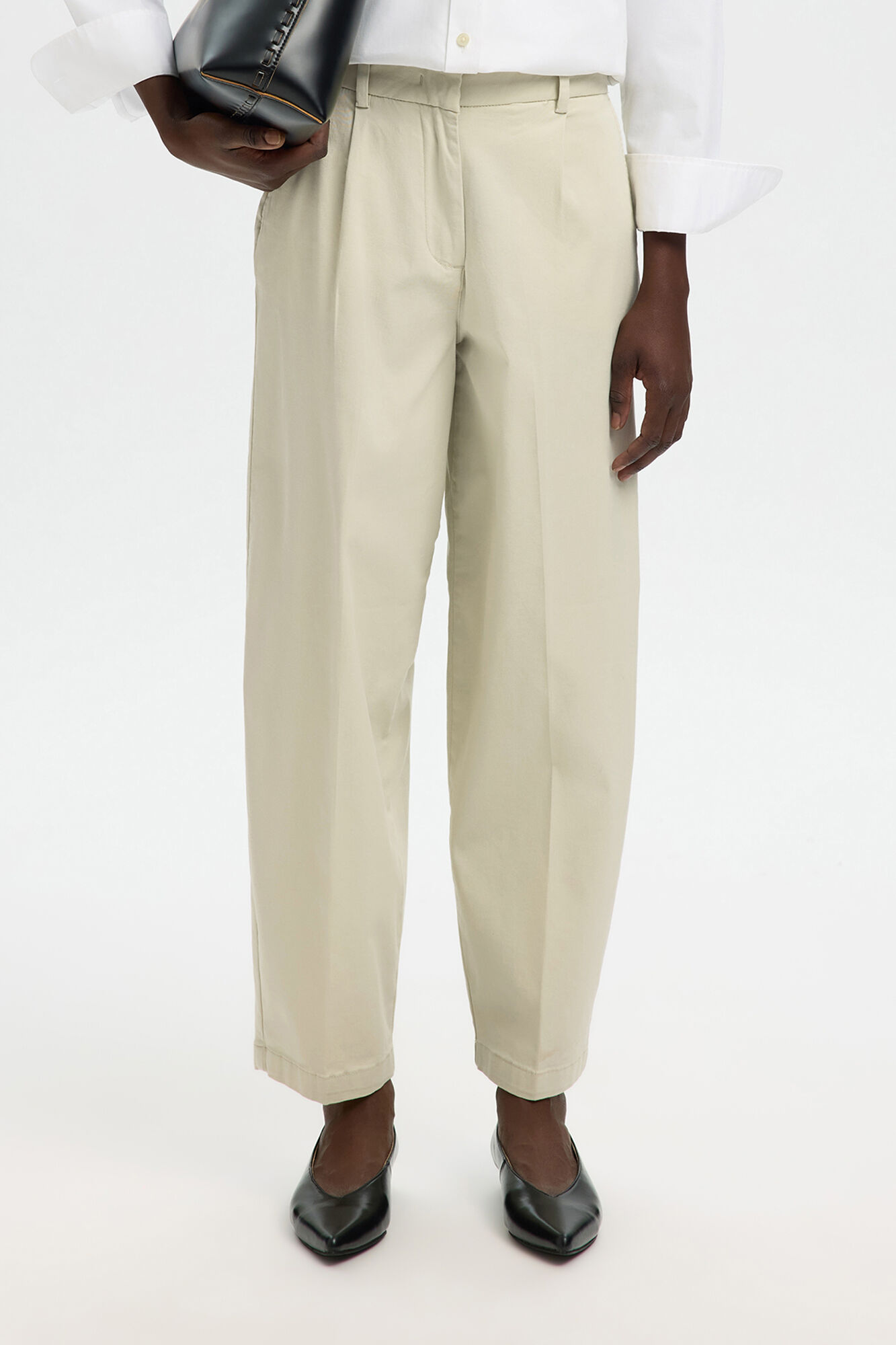 Selected Cal&ccedil;a barrel em algod&atilde;o org&acirc;nico Tostado