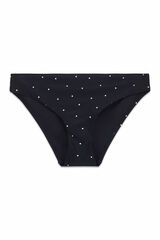 Cortefiel Classic coverage bikini bottoms Printed white