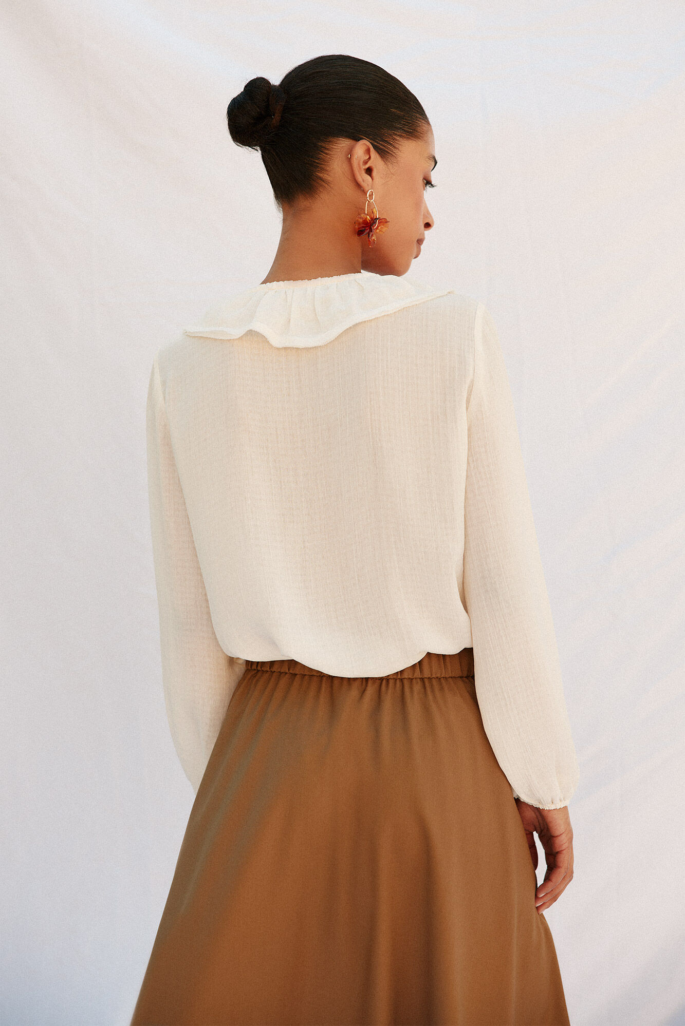 Cortefiel Blusa volantes