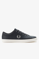 Fred Perry Tênis de couro básico Cinzento