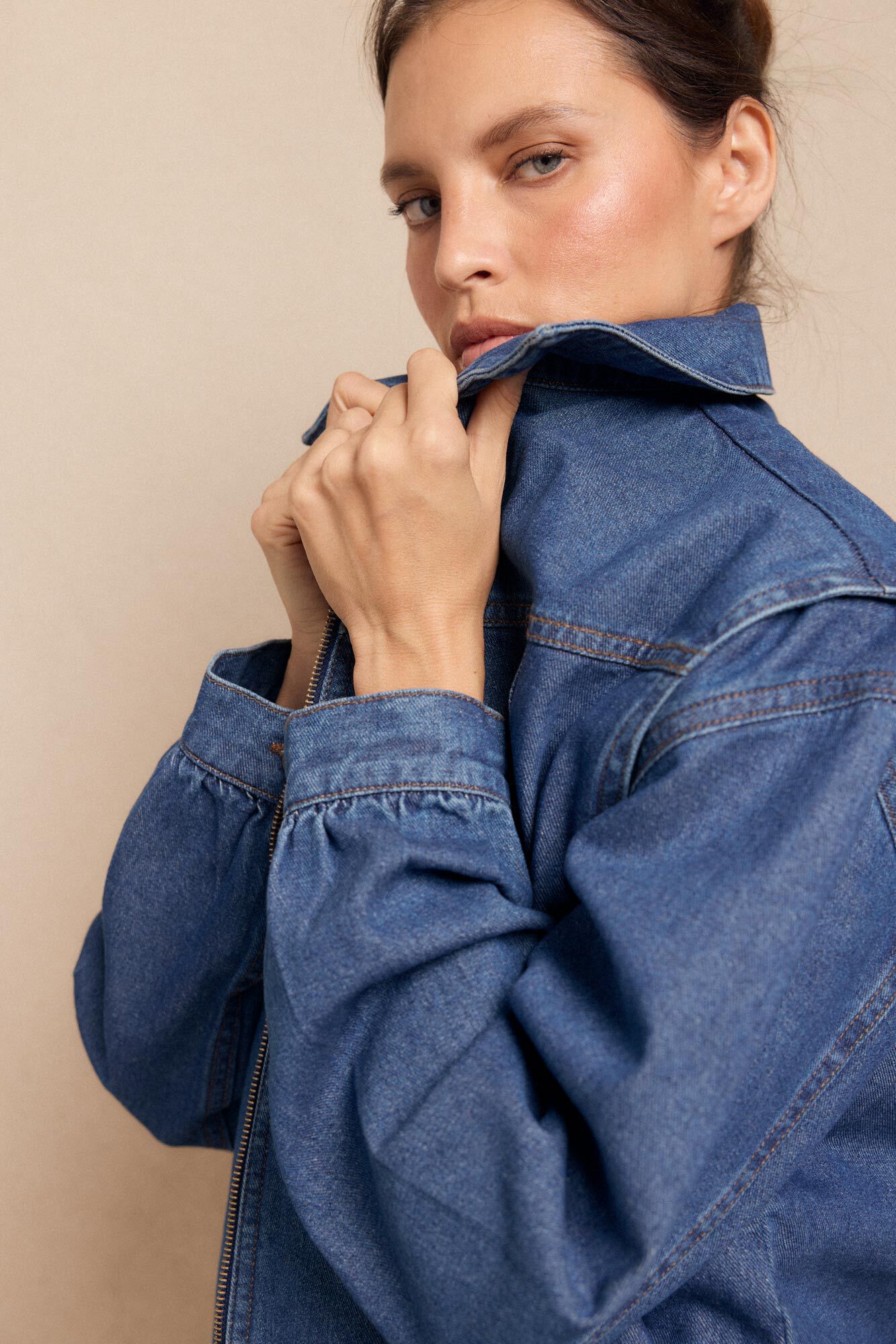 Slowlove Jaqueta bomber jeans  Azul